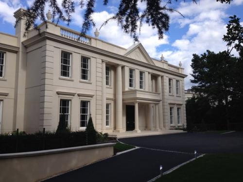 Front Exterior Progress of works at Silverwood House, Blockwork and Masonry Subcontracting by Parkwork Brickwork and Building Services  